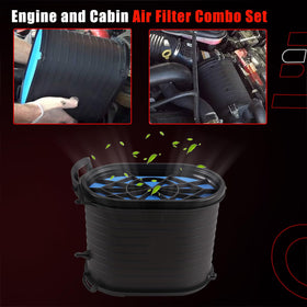 Dtomi fuel filter installed under hood of Powerstroke, demonstrating simple service and fit benefit