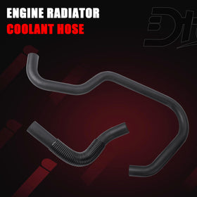 Dtomi installed upper hose under hood demonstrating correct fit and restored coolant flow