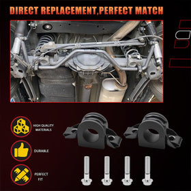 Dtomi bushing installed on vehicle suspension demonstrating restored alignment benefit