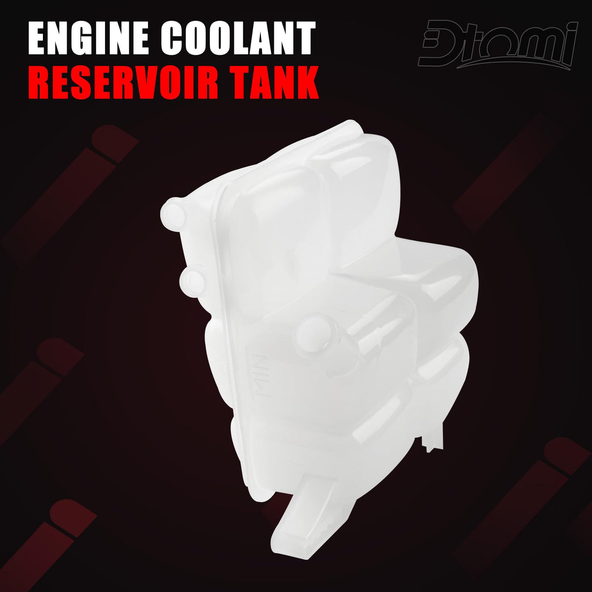 Dtomi installed under hood demonstrating direct-fit replacement benefit