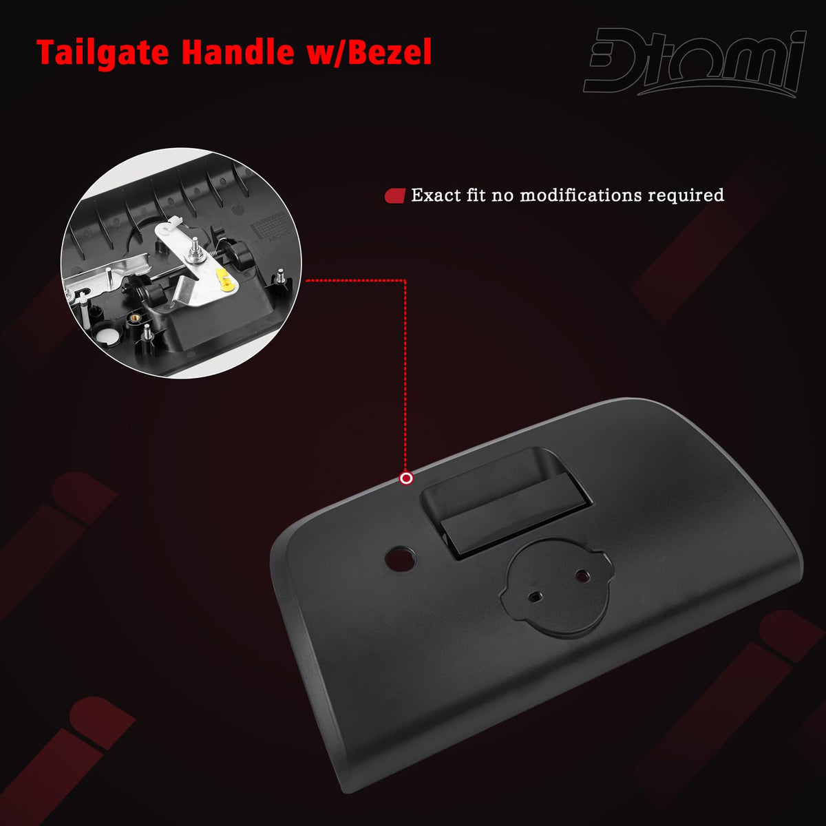 Dtomi lifestyle pickup tailgate open showing improved usability and restored appearance