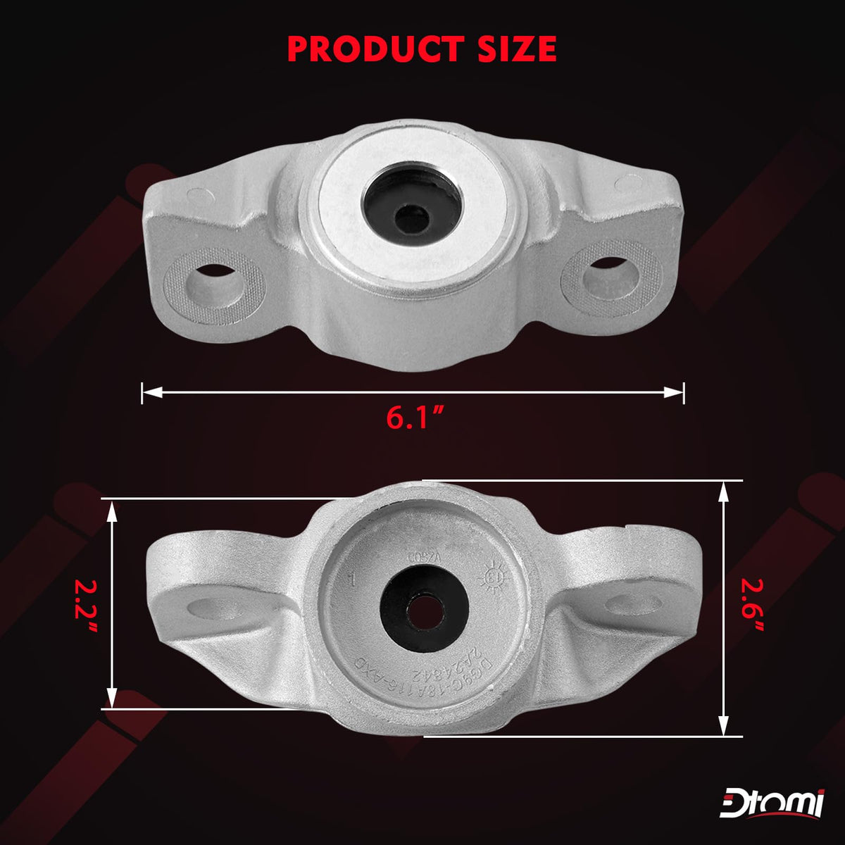 Dtomi mounted on vehicle rear suspension demonstrating restored stability