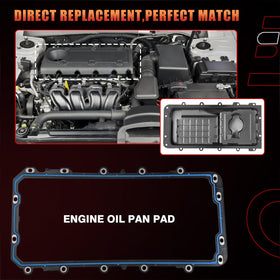 Dtomi gasket installed on oil pan showing correct placement and reliable seal