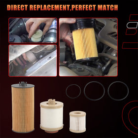 Dtomi three O-rings and kit contents laid out to confirm included parts and simplify installation