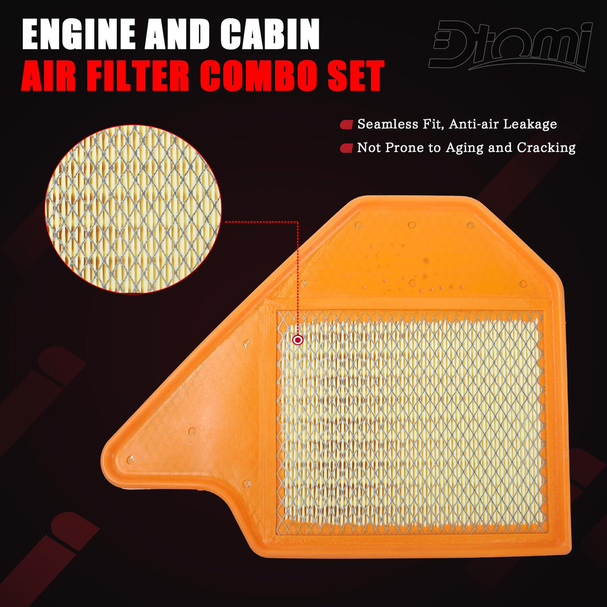 Dtomi kit packaging and contents with both filters displayed for straightforward installation