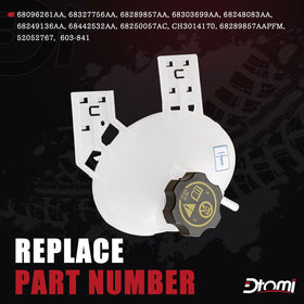 Dtomi tank cap and level sensor detail for reliable sealing benefit