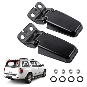 Dtomi rear window hinge front view showing precise fit and reliable operation