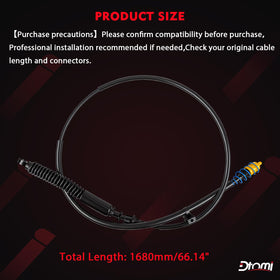 Dtomi cabin shifter area with cable showing improved shifting responsiveness