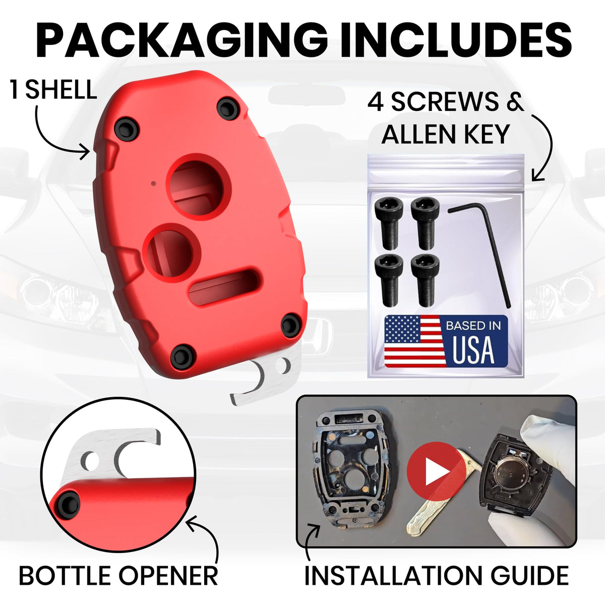 Dubbs Hardware hex key and screws included for easy DIY installation