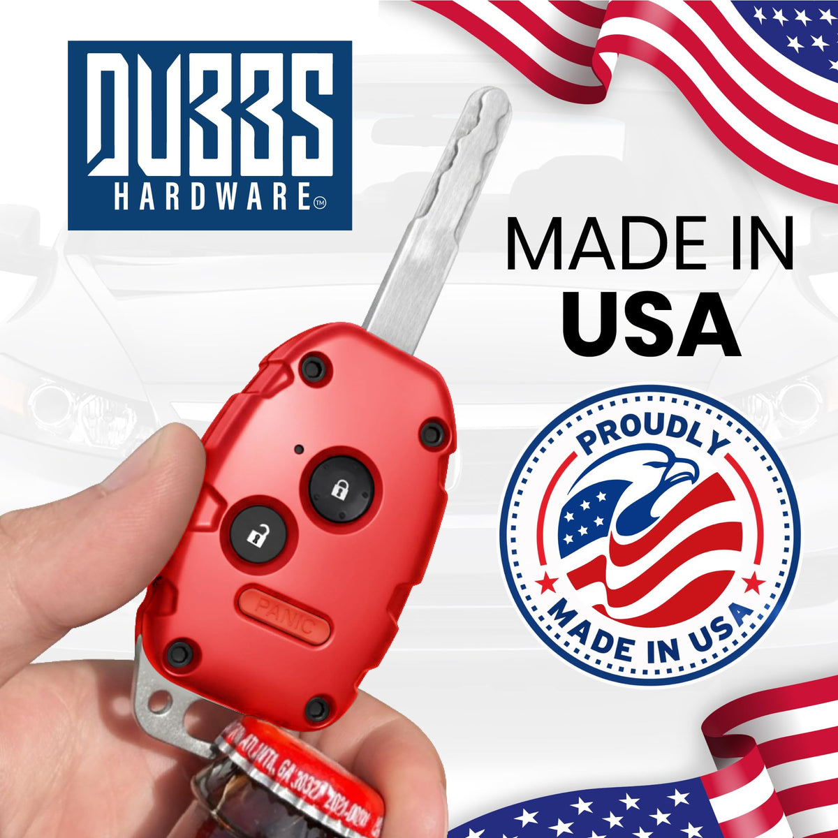 Dubbs Hardware lifestyle keyring shot showing stylish everyday functionality