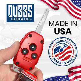 Dubbs Hardware lifestyle shot on counter with other keys showing daily utility