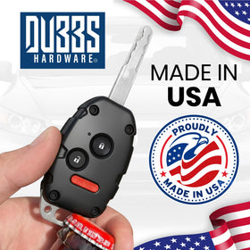 Dubbs Hardware packaging with USA-made label emphasizing domestic quality