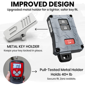 Dubbs Hardware size comparison with credit card shows compact scale