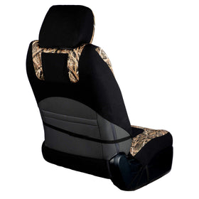 Ducks Unlimited close-up neoprene texture highlighting water-resistant benefit
