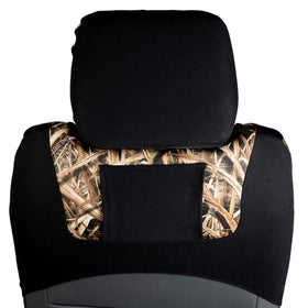 Ducks Unlimited side openings exposing seat controls for convenient access