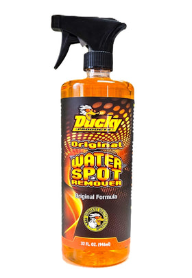 DUCKY PRODUCTS front bottle shot showing label and 32 oz spray, clear identification and size benefit