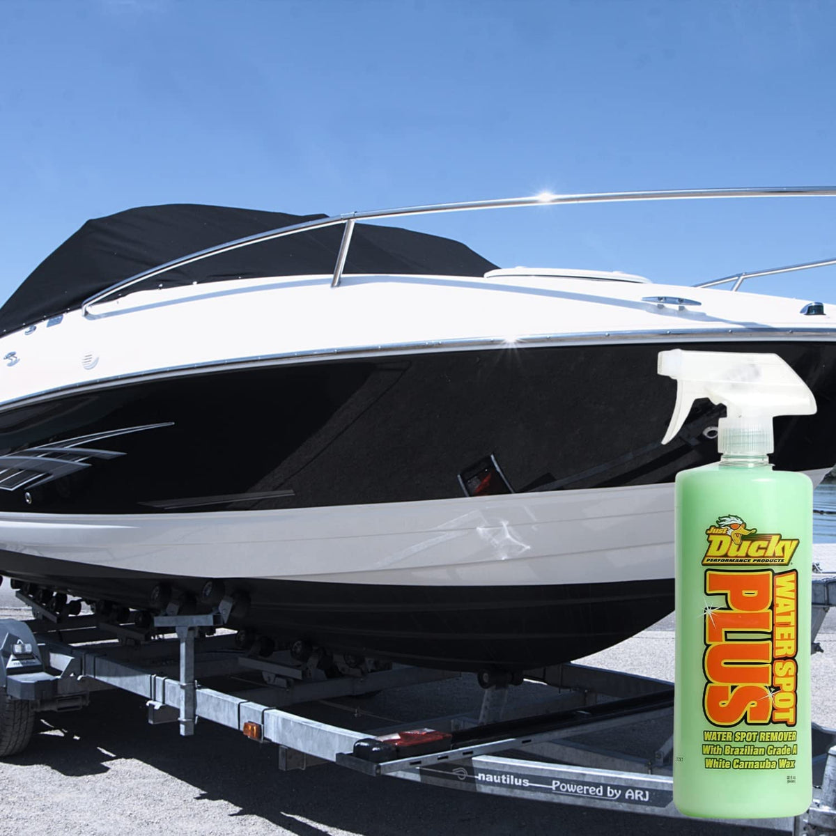 DUCKY PRODUCTS used on vehicle at marina illustrating maintenance-ready protection