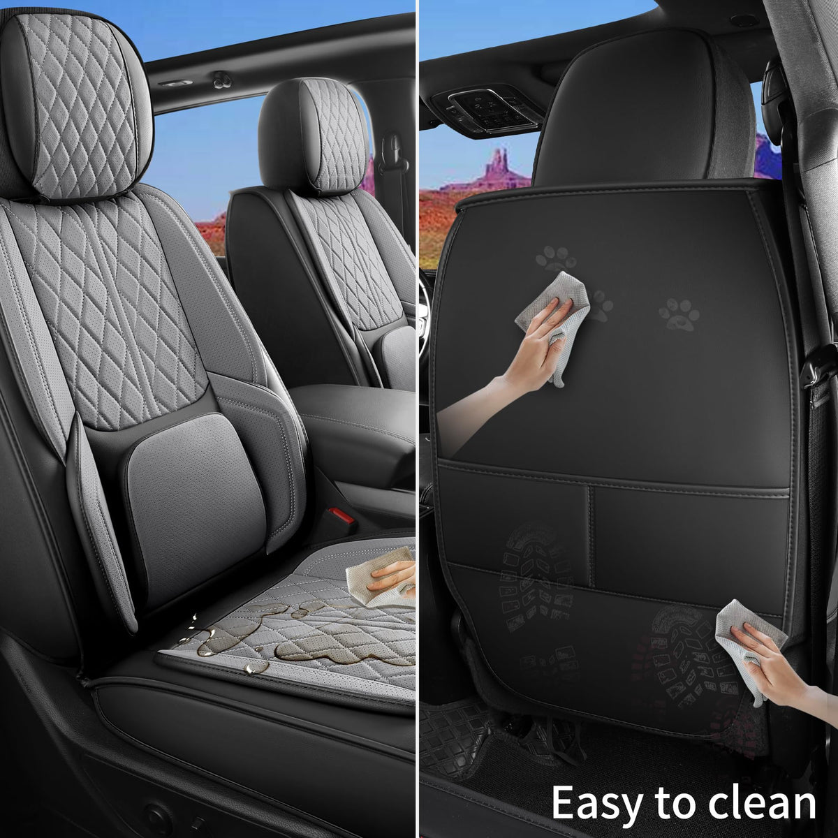 DuDuWang seat edge seam and stitching demonstrating durable construction