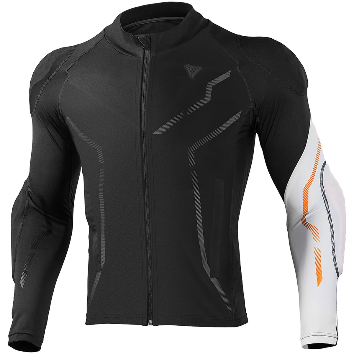 DUHAN front view of armored shirt showing fit and ventilation for cooling