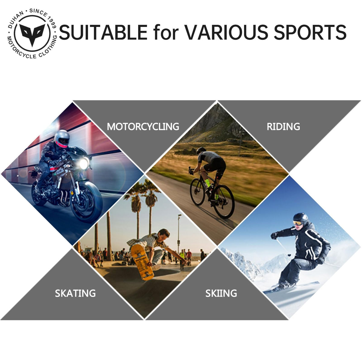 DUHAN knee pads packed in bag showing portability for travel convenience