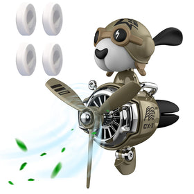 DUHKHAS pilot dog front view showing charming aviator design and visual appeal