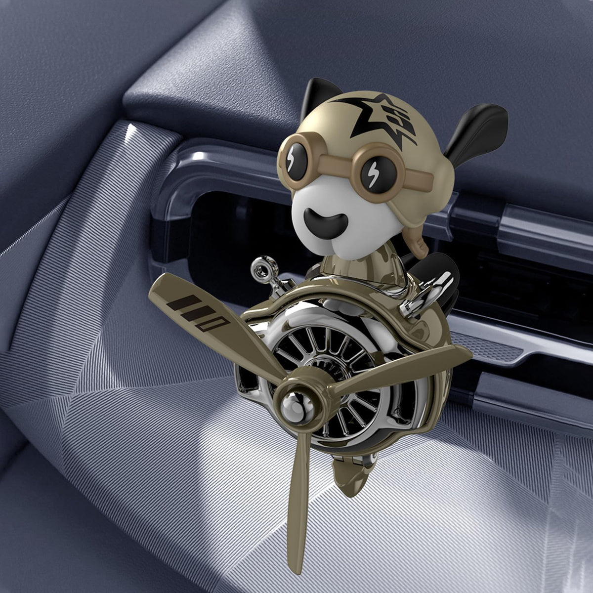DUHKHAS pilot dog propeller closeup illustrating airflow-driven scent dispersion