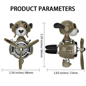 DUHKHAS pilot dog silicone vent clip back detail for secure, non-marking hold