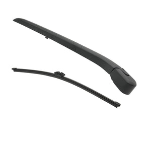 DUILEO rear wiper front view showing complete arm and blade, ensures direct-fit replacement
