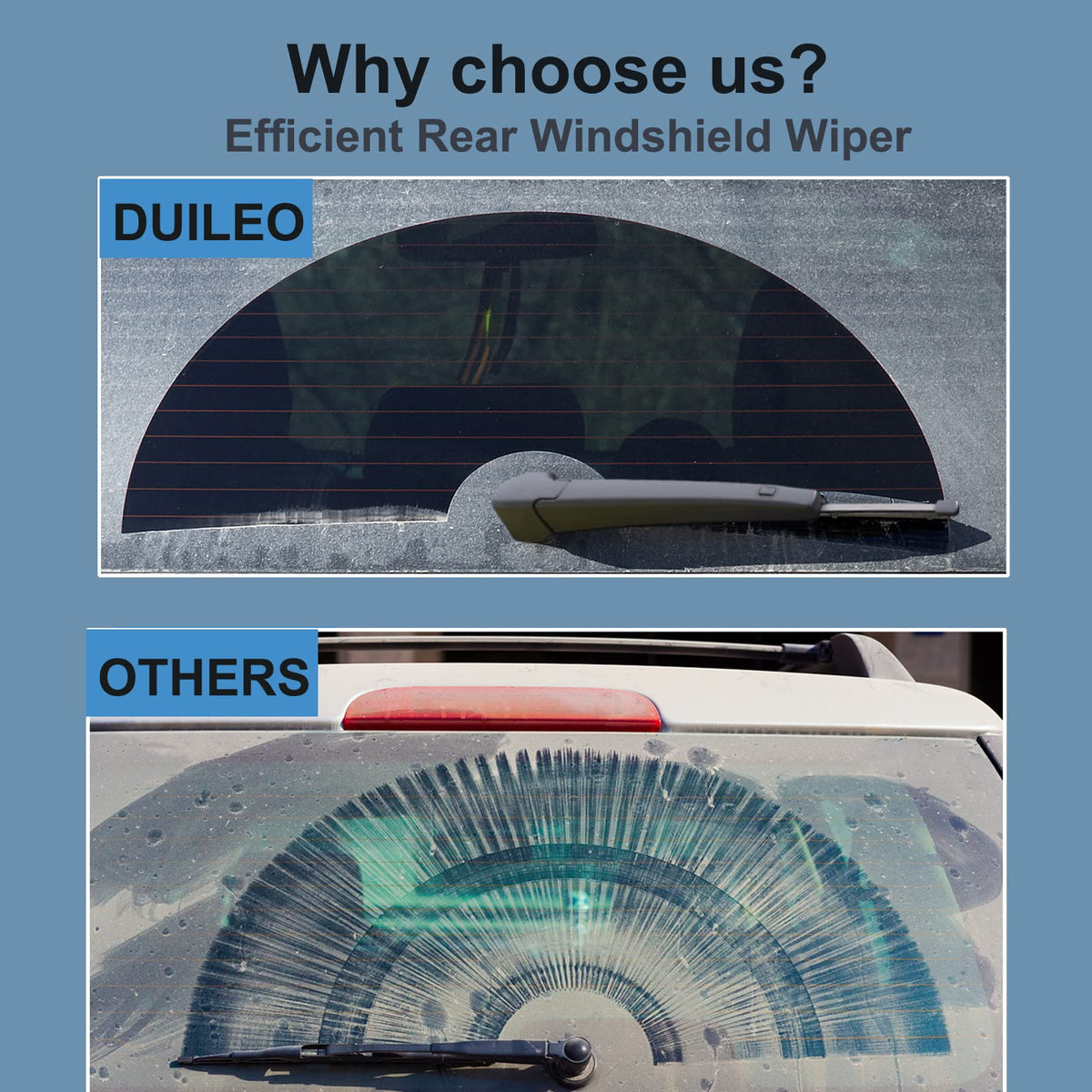 DUILEO packaging label showing OEM numbers, simplifies verification of compatibility