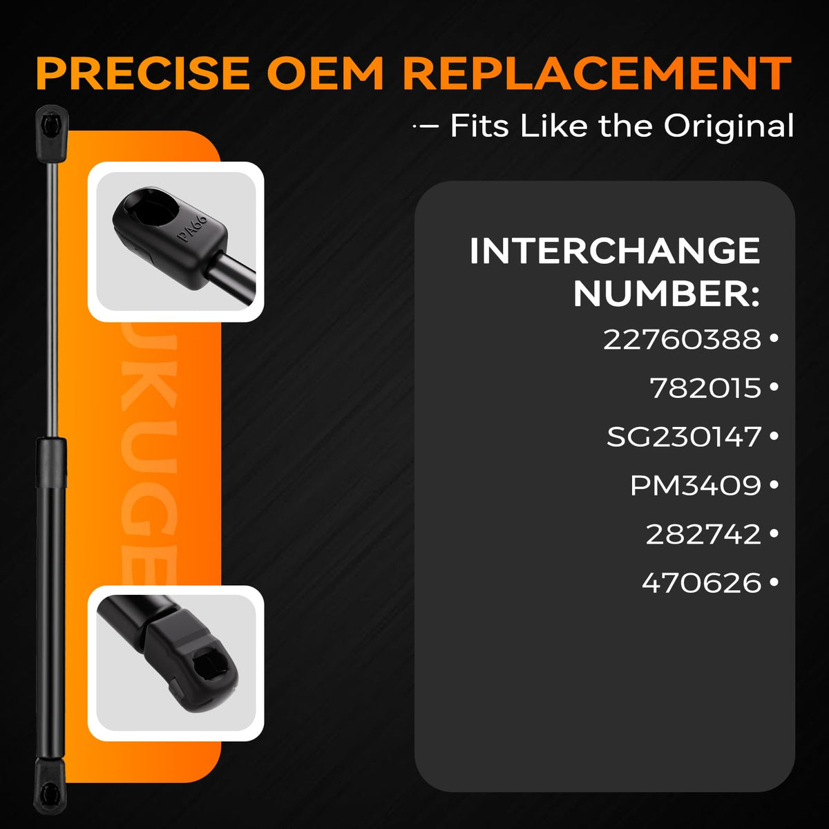 Dukuge mounting end detail illustrating OEM-style ball socket for secure fit