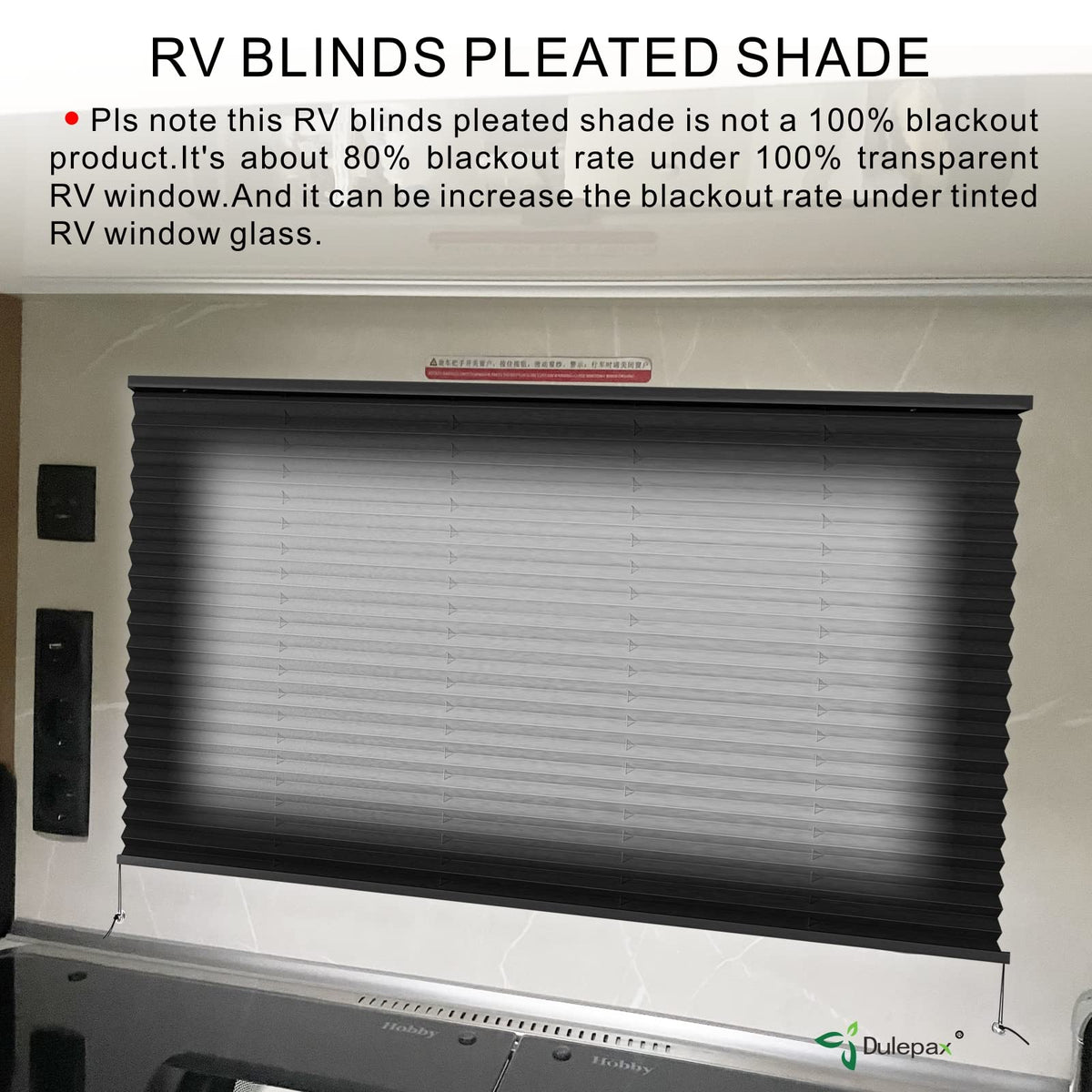 Dulepax mounted in a camper window showing easy installation benefit