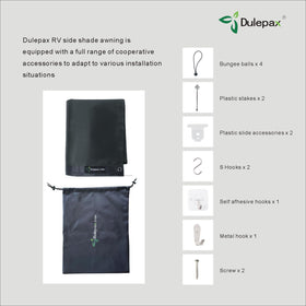 Dulepax size comparison with measuring tape confirming 9x7 fit