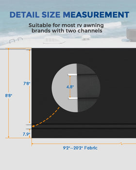 Dulepax fabric next to ruler demonstrating 15'2" finished length for sizing accuracy