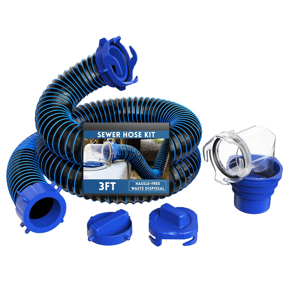 DUMPMAN front packaging showing kit contents and quick setup benefit