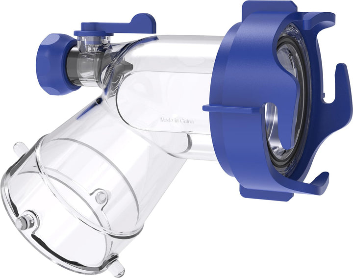DUMPMAN front view adapter showing secure bayonet connection and easy handling