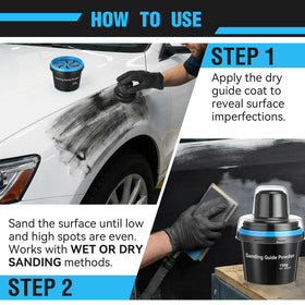 Hand holding Dunkive bottle to show 150g scale for portability and workshop use benefit