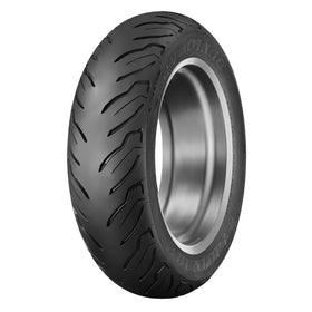 DUNLOP AE2 front profile showing full tread, improved wear benefit