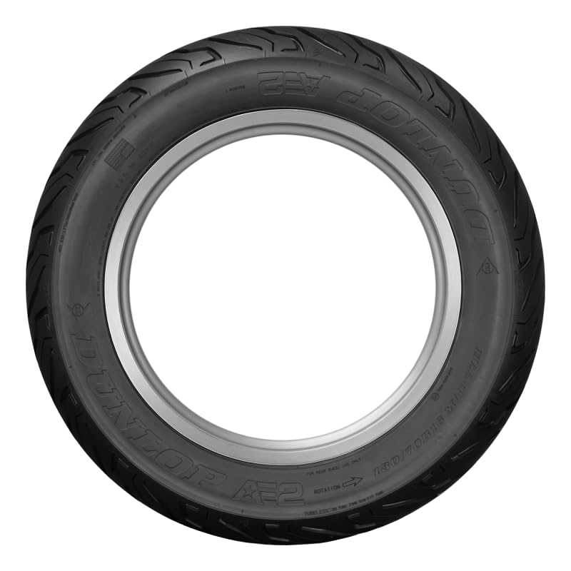 DUNLOP AE2 close-up of tread pattern demonstrating water channeling