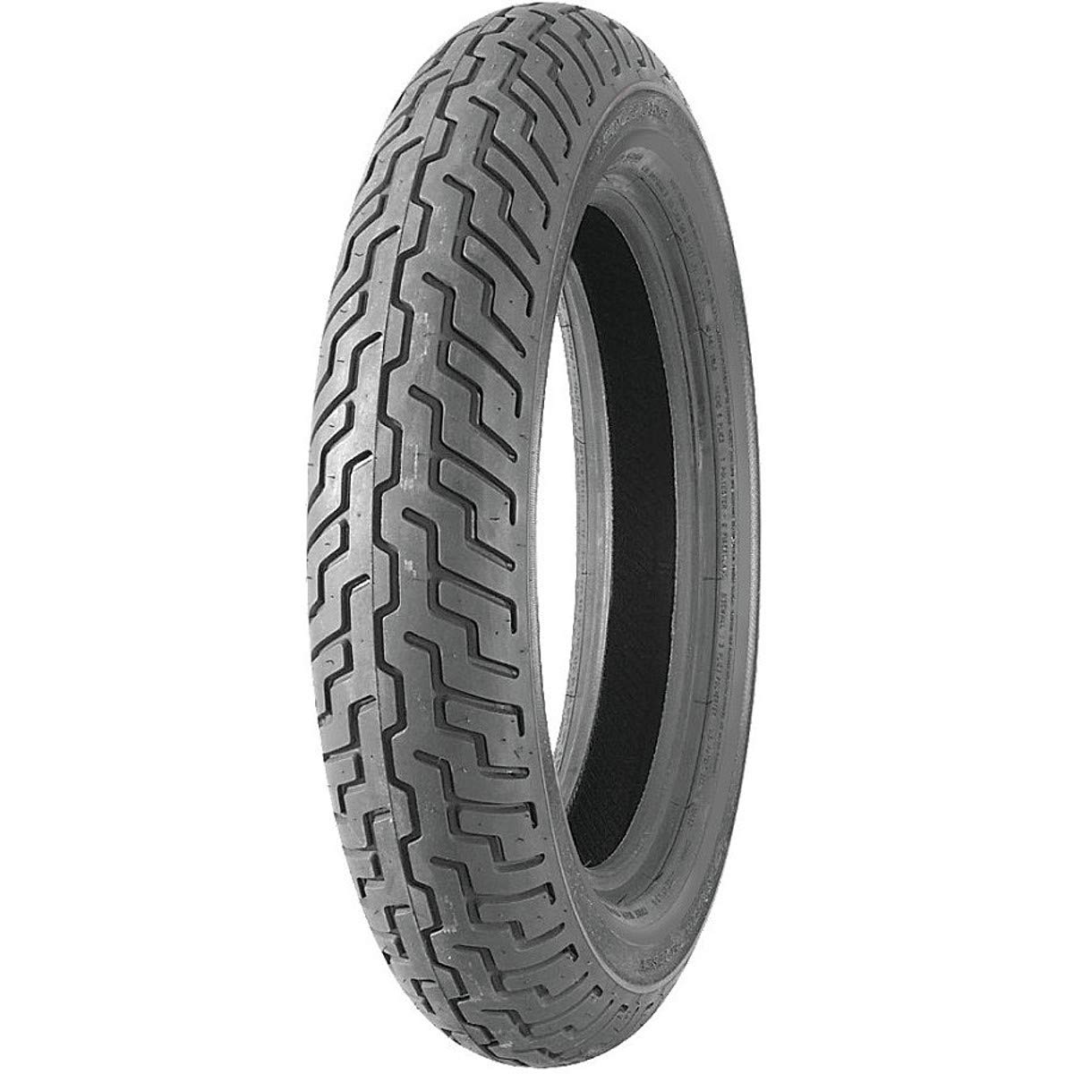 DUNLOP D402 front tire front view showing tread and brand, offering reliable touring stability