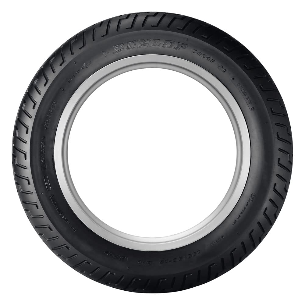 DUNLOP D404 sidewall label detail showing size and load rating clarity