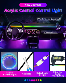 DUOFU365 acrylic central control detail highlighting durable finish