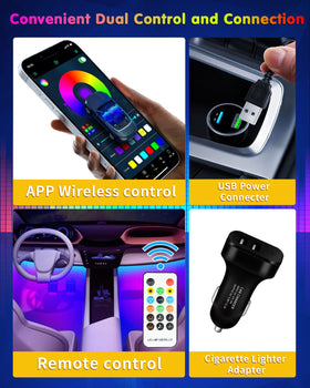 DUOFU365 dash lighting lifestyle at night highlighting mood-enhancing benefit