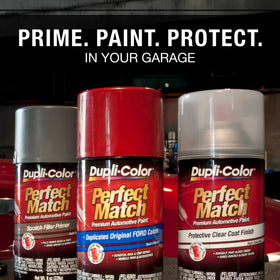 Dupli-Color dried pearl finish close-up displaying accurate pearl effect and consistent sheen