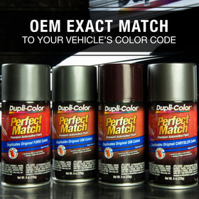 Dupli-Color 8 oz can next to a ruler showing compact size advantage