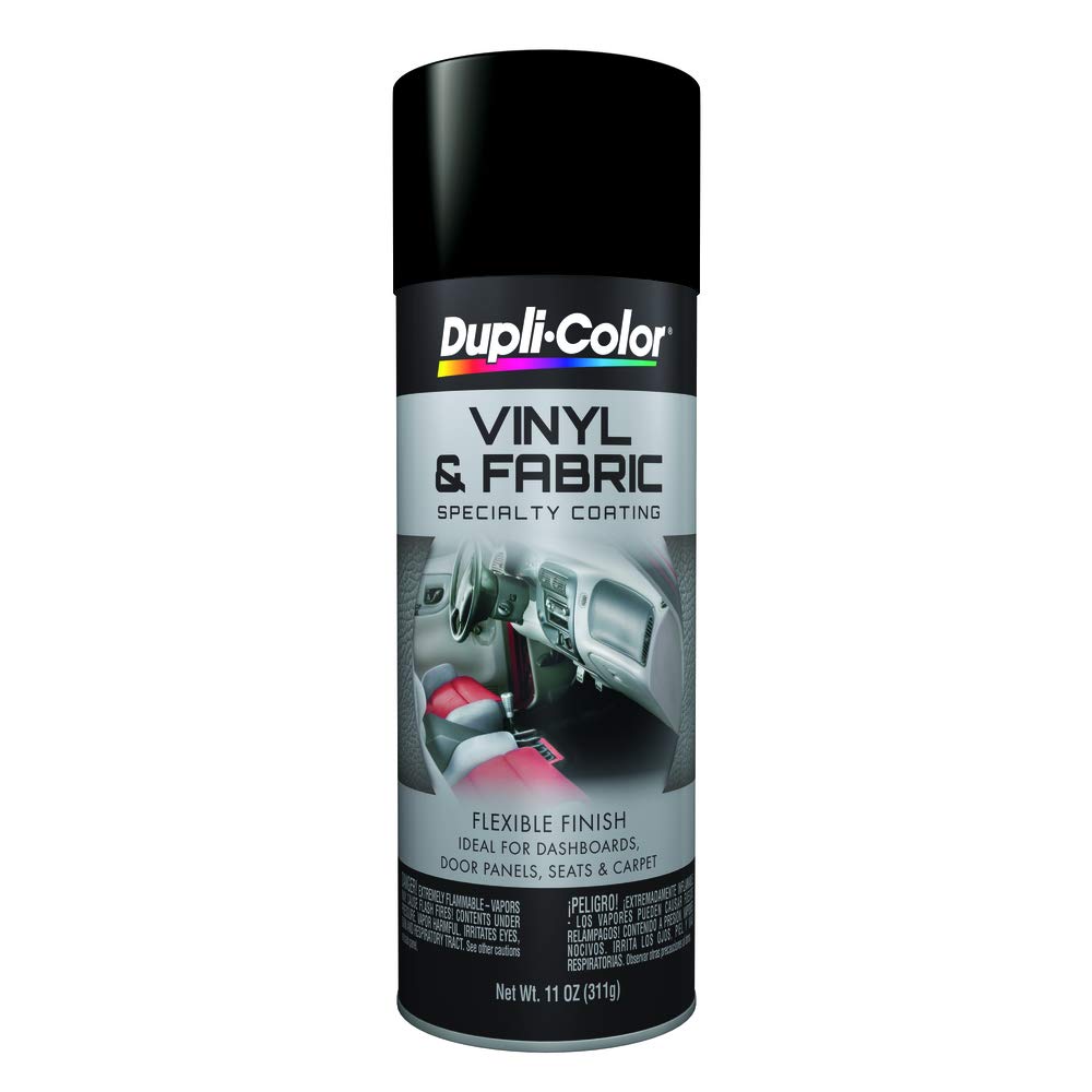 Dupli-Color aerosol can front view showing label and benefit of strong adhesion