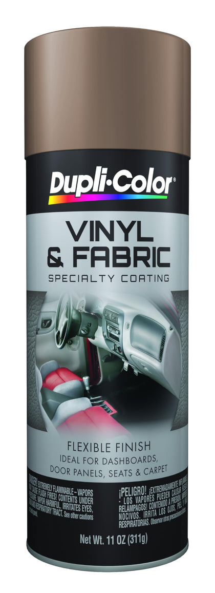 Dupli-Color aerosol can front view showing medium beige color and easy application