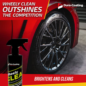 DURA-COATING TECHNOLOGY 16 oz bottle next to a ruler showing compact size