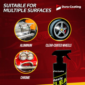 DURA-COATING TECHNOLOGY cleaned rim after use showing restored gloss and shine