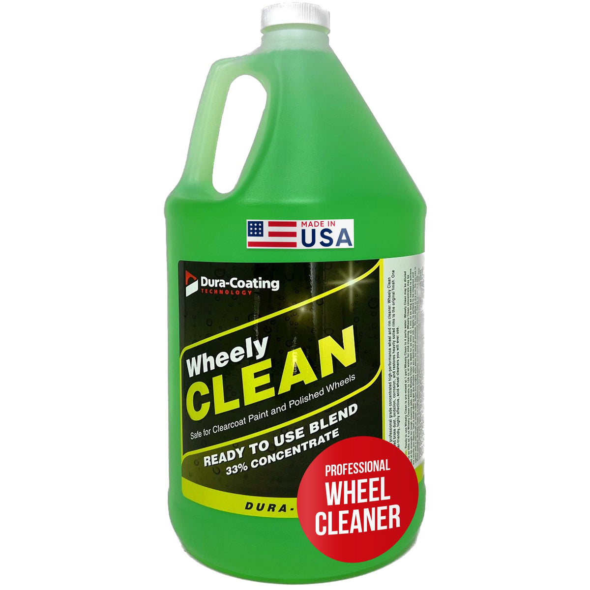 DURA-COATING Wheely Clean front label showing product identity and usage benefit