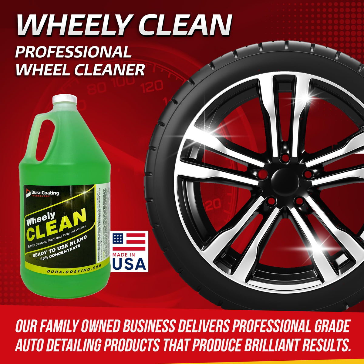 DURA-COATING Wheely Clean pouring from gallon to spray bottle for convenient refill